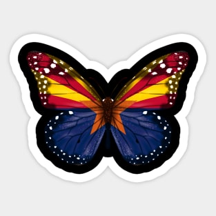 Arizona Flag Butterfly - Gift for Arizonan From Arizona AZ Sticker